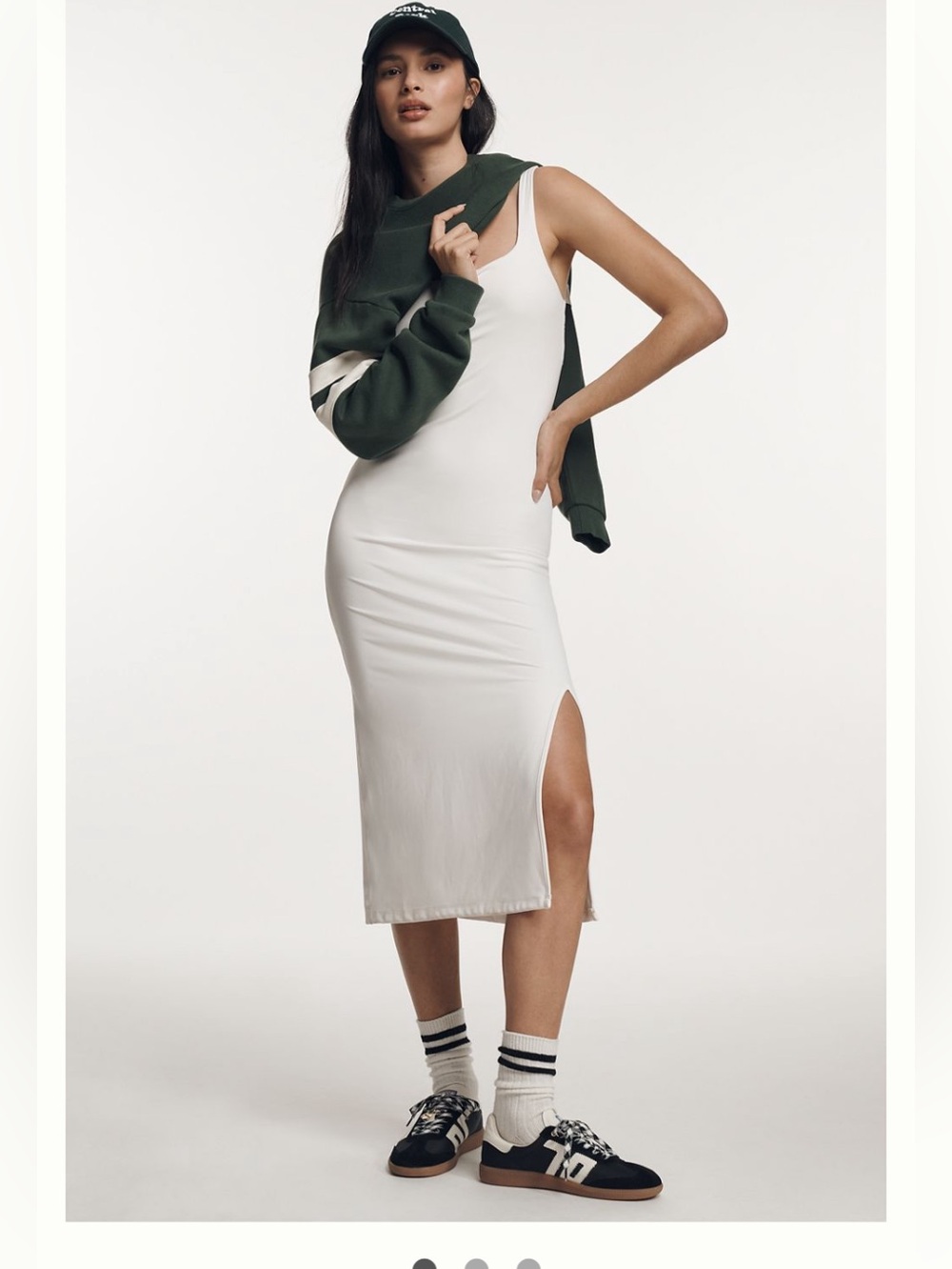 Midi Tank Dress with Side Slit daily practice Anthropologie